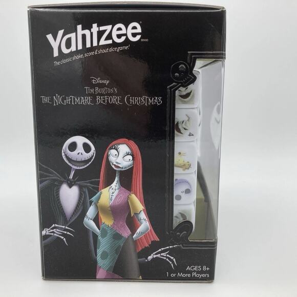 Disneys Nightmare Before Christmas Jack Skellington Yahtzee Board Game Halloween - Picture 2 of 4